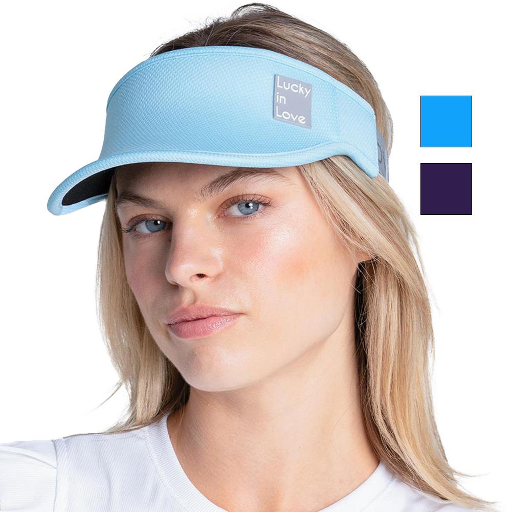 Women`s Lucky Logo Stretch Tennis Visor