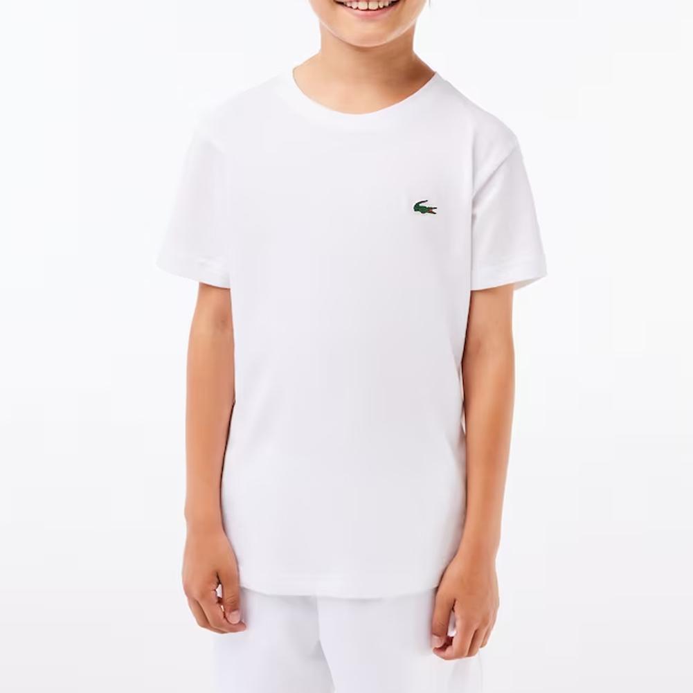 Boys’ Breathable Cotton Blend Tennis Jersey