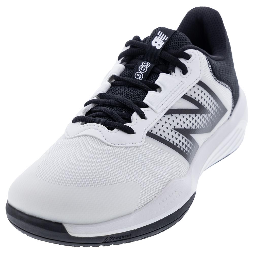 Men’s 696v6 D Width Tennis Shoes White and Black