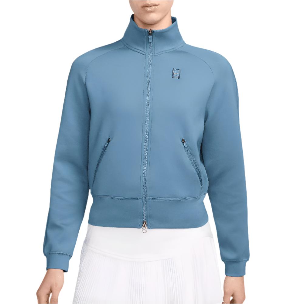 Women`s Court Dri-FIT Heritage Full Zip Tennis Jacket Aegean Storm