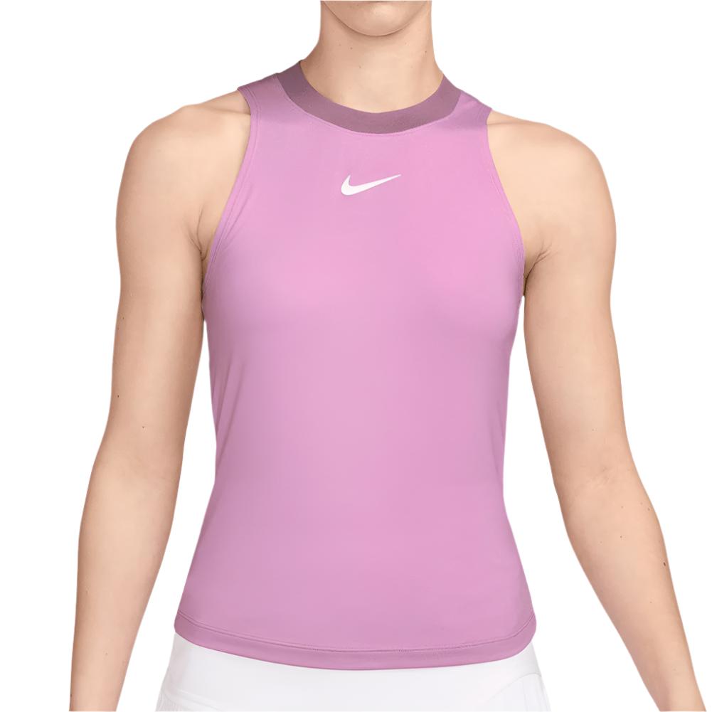 Women`s Court Dri-FIT Advantage Tennis Tank Beyond Pink and Plum Dust