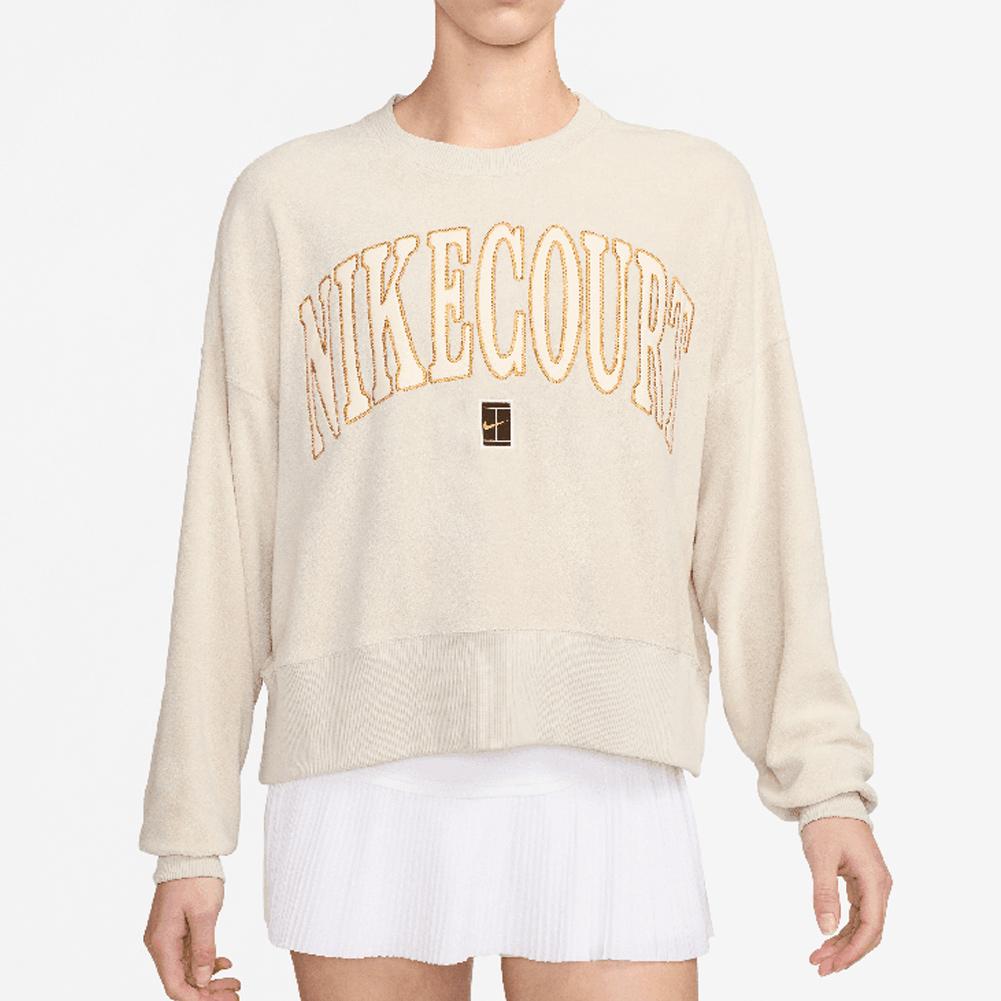 Women`s Court Heritage Oversized Crew Neck Graphic Tennis Sweatshirt