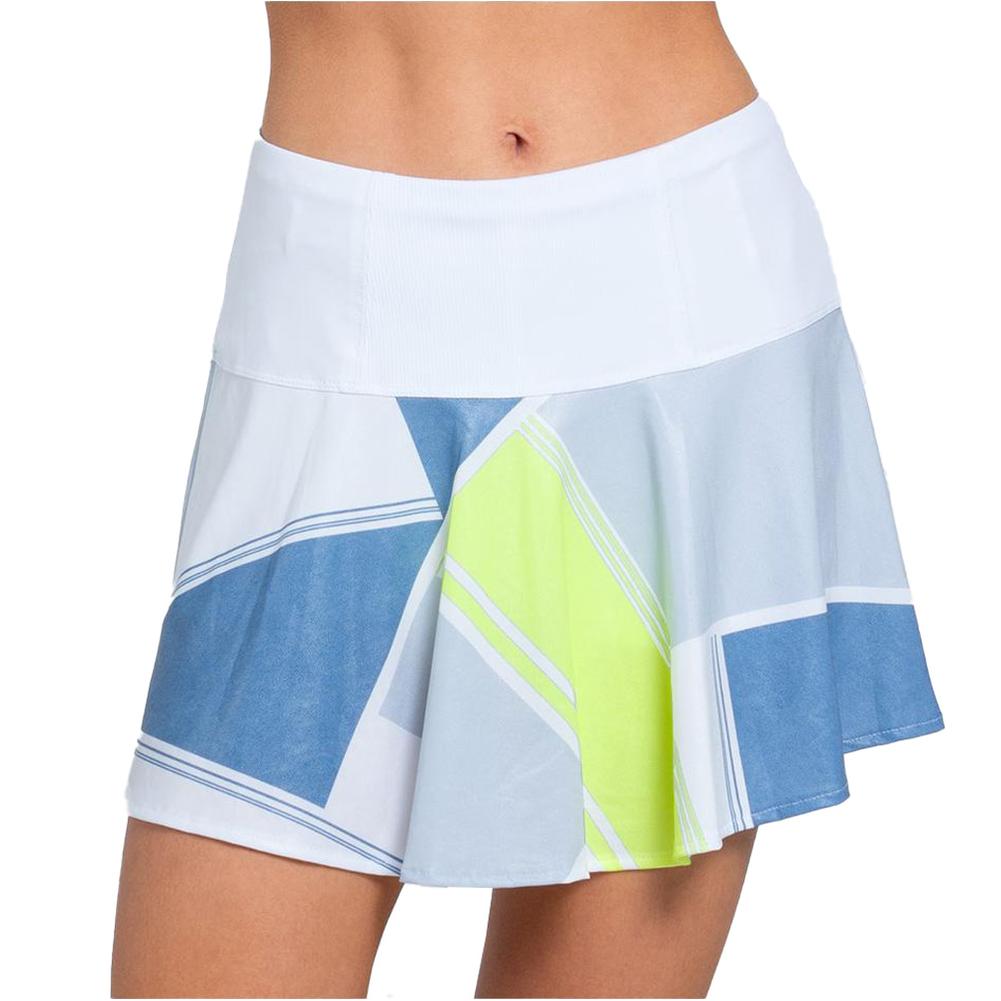 Women`s Long Steel Going Tennis Skort White