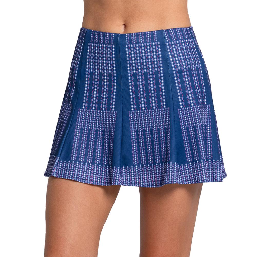 Women`s Hybrid Berry Ditsy Tennis Skort Blueberry