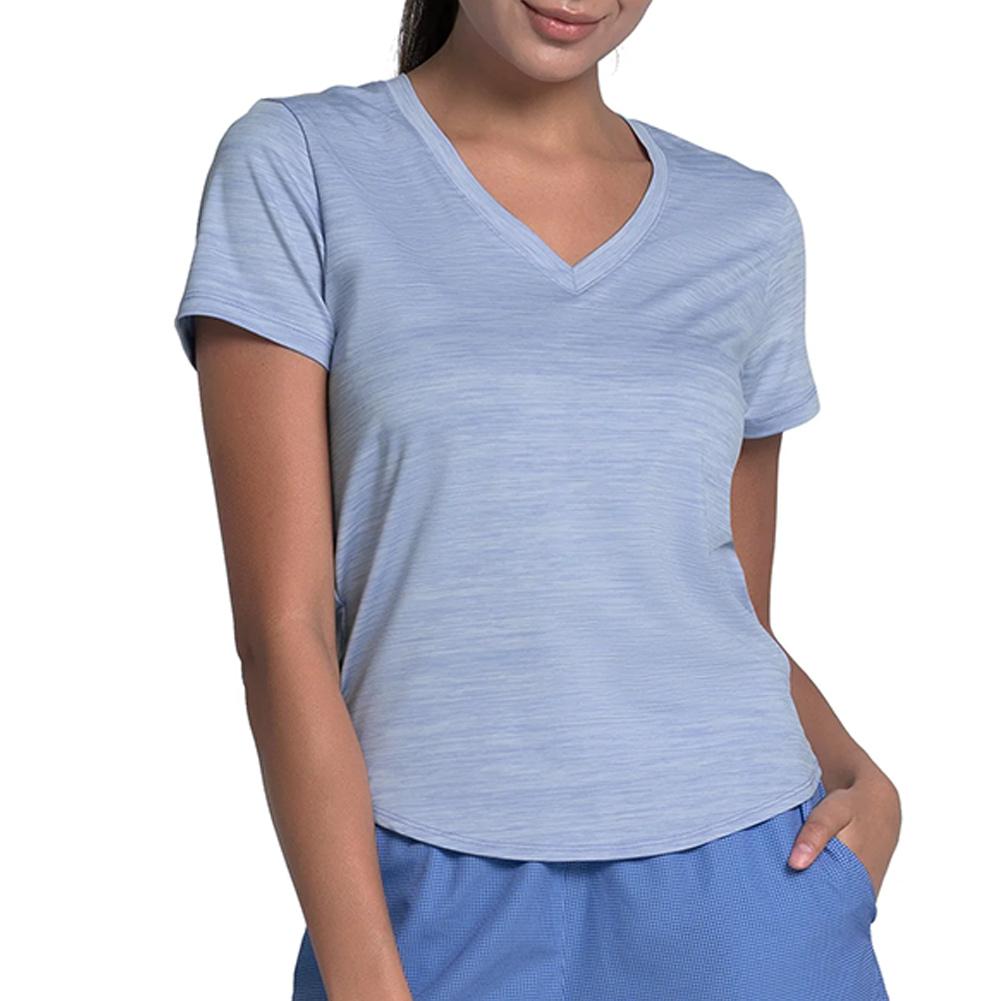 Women`s Action Short Sleeve Tennis Top Cosmic Purple