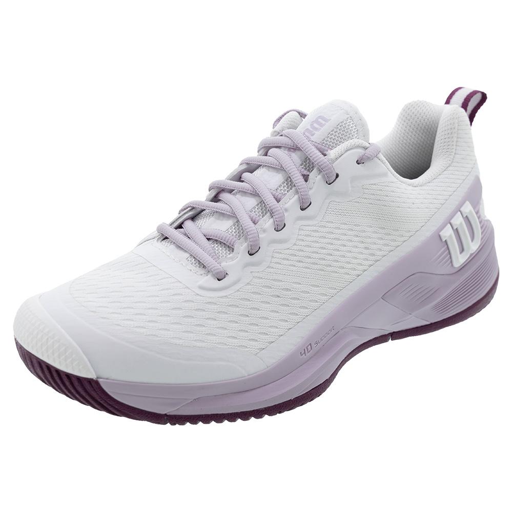 Womens Rush Pro 4.5 Tennis Shoes White and Orchid Petal