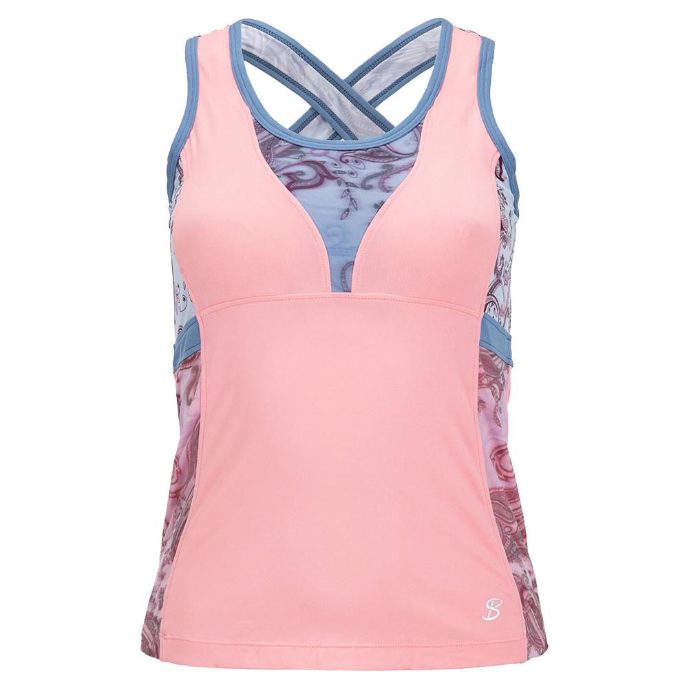 Women’s Sweet Shots Tennis Tank Bubble