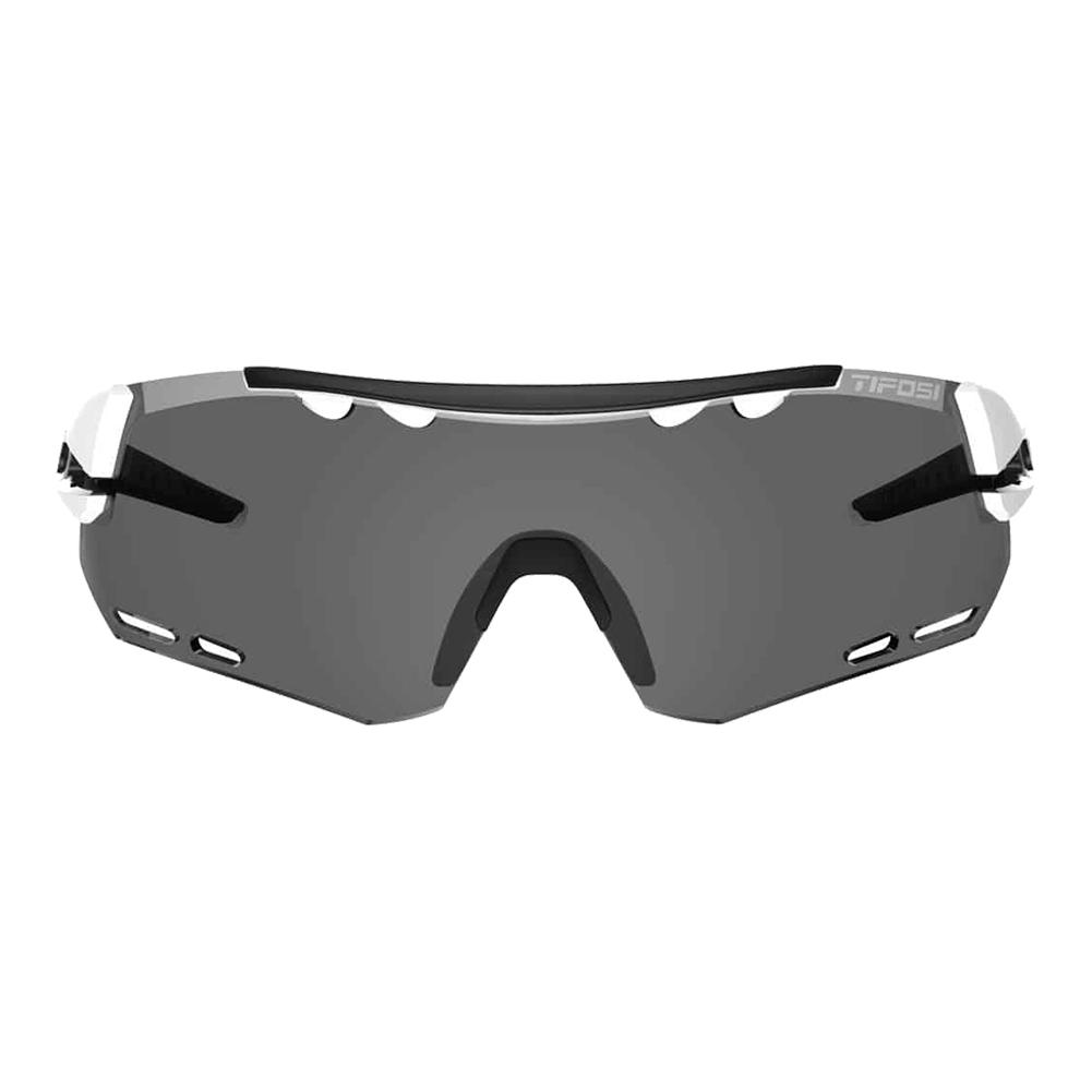 Alliant Sunglasses White and Black with Smoke Lenses