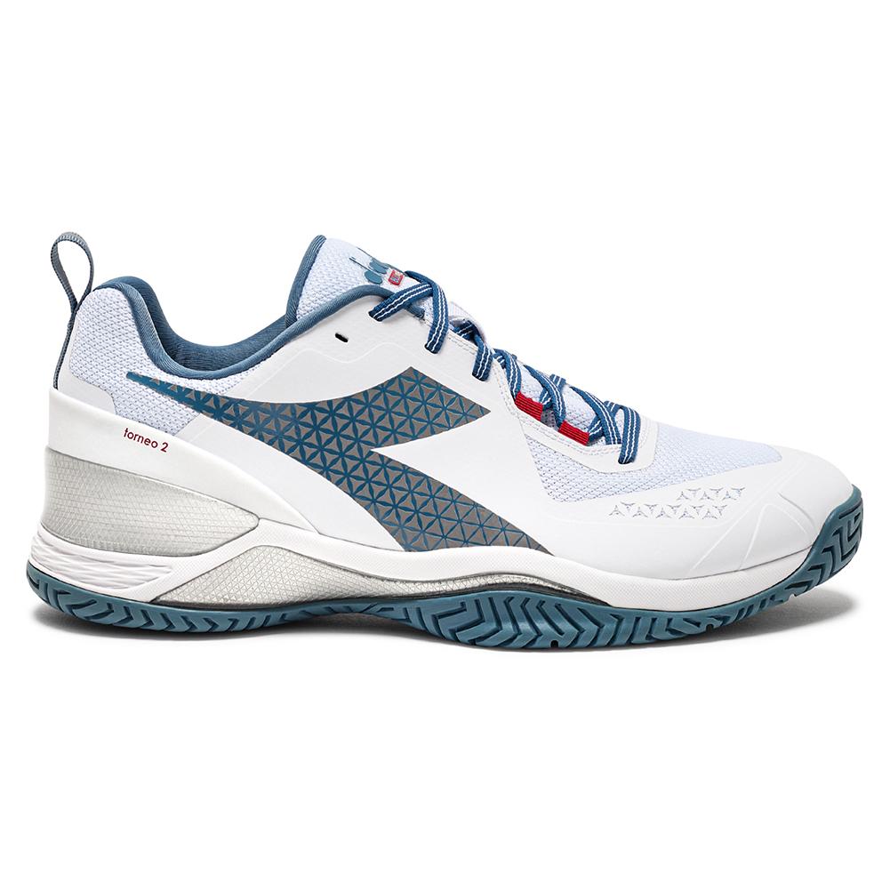 Men’s Blushield Torneo 2 AG Tennis Shoes White and Oceanview