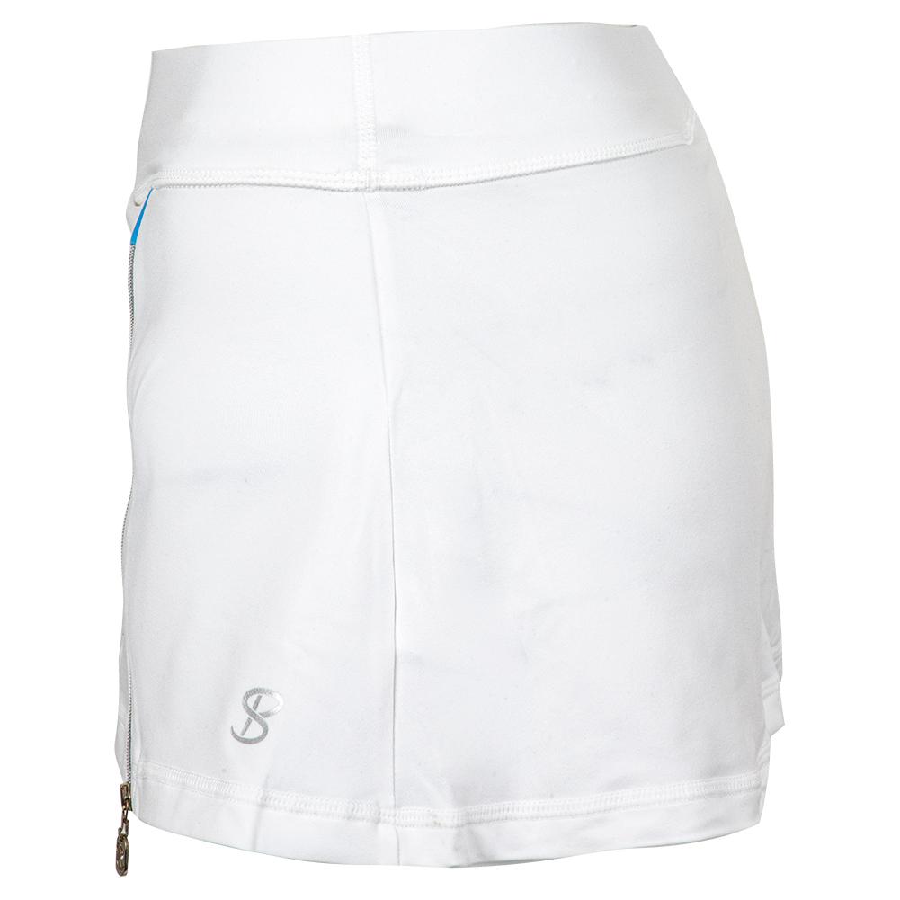 Women’s 12 Inch Tennis Skort White and Mineral