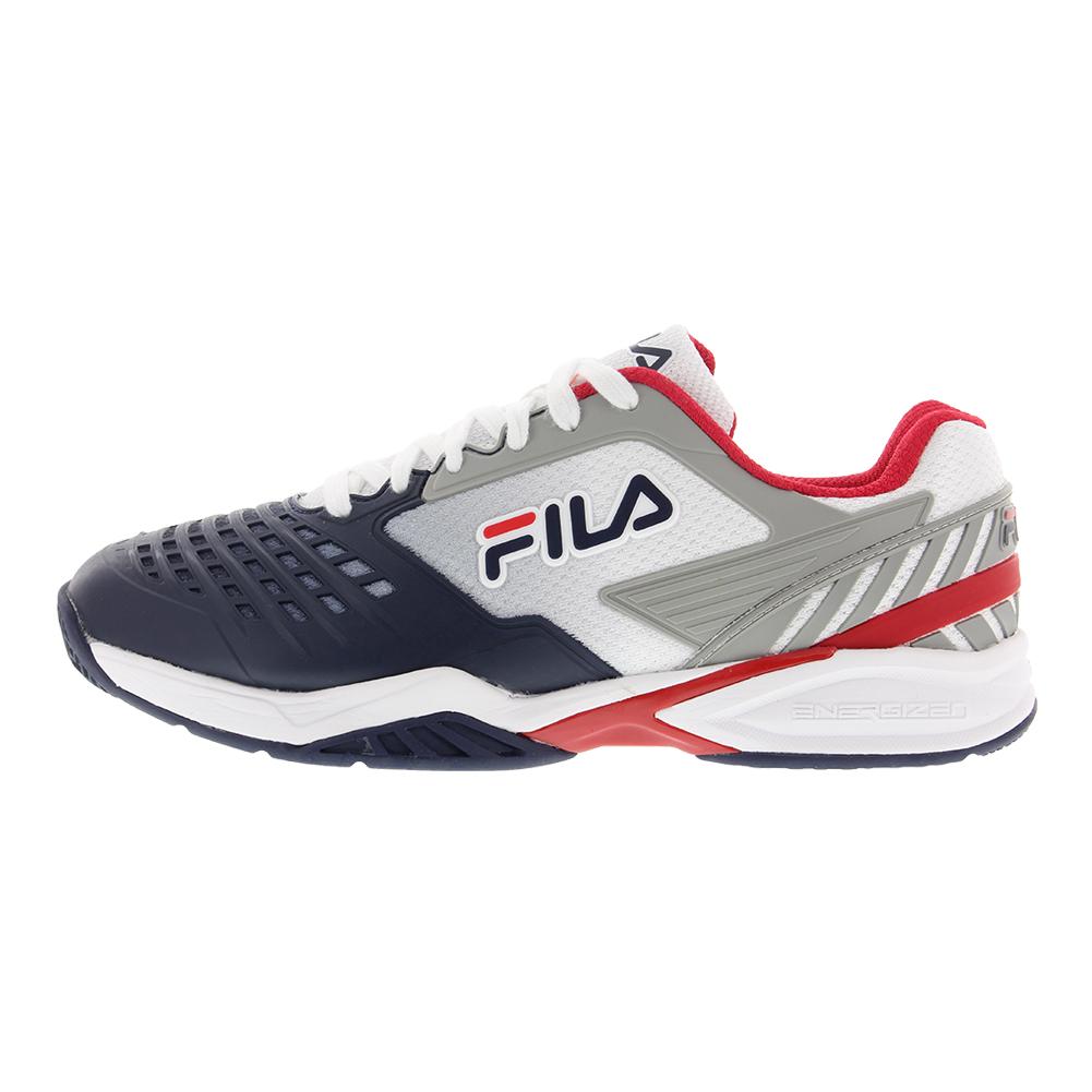 Men’s Axilus 2 Energized Tennis Shoes White and Navy