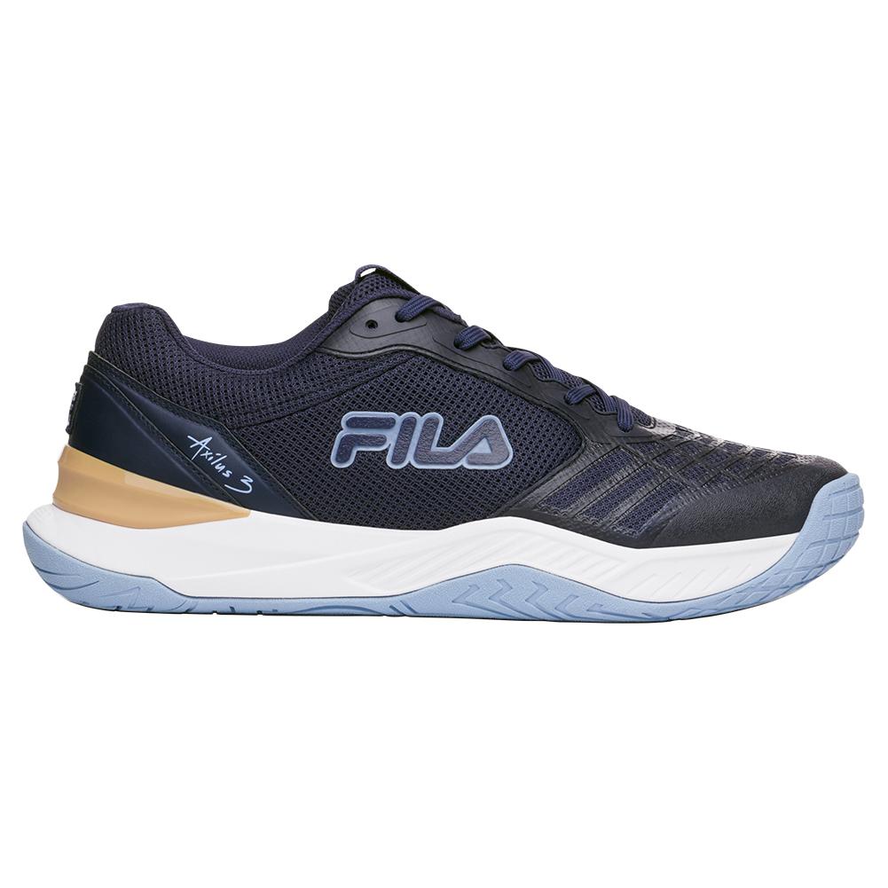 Men’s Axilus 3 Tennis Shoes Navy and Powder Blue