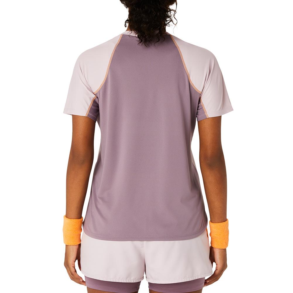 Women`s Game Short Sleeve Tennis Top Watershed Rose