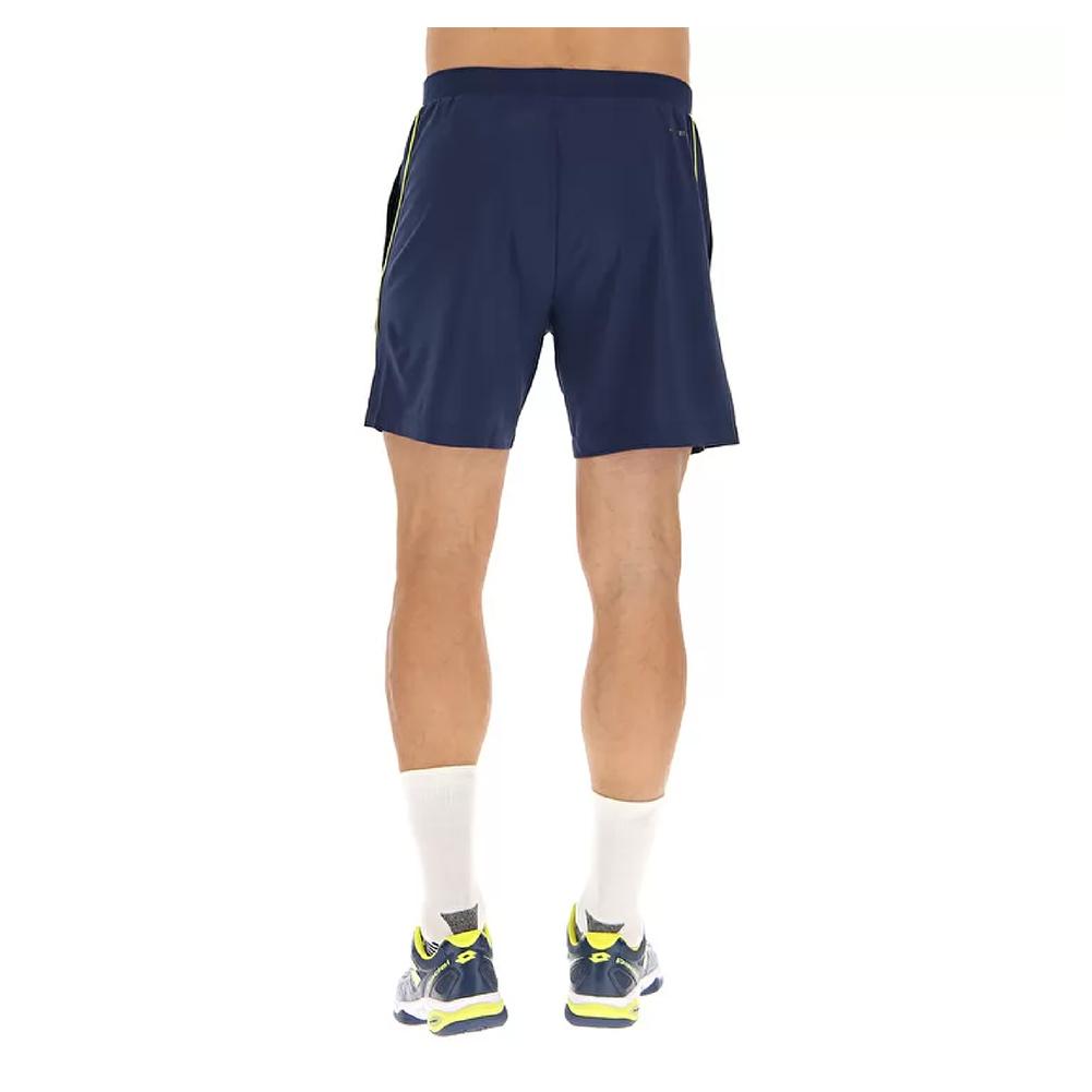 Men’s Superrapida V Pickleball Short Dark Denim and Acid Yellow