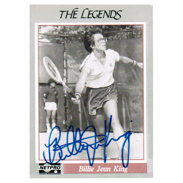 Billie Jean King Signed Legends