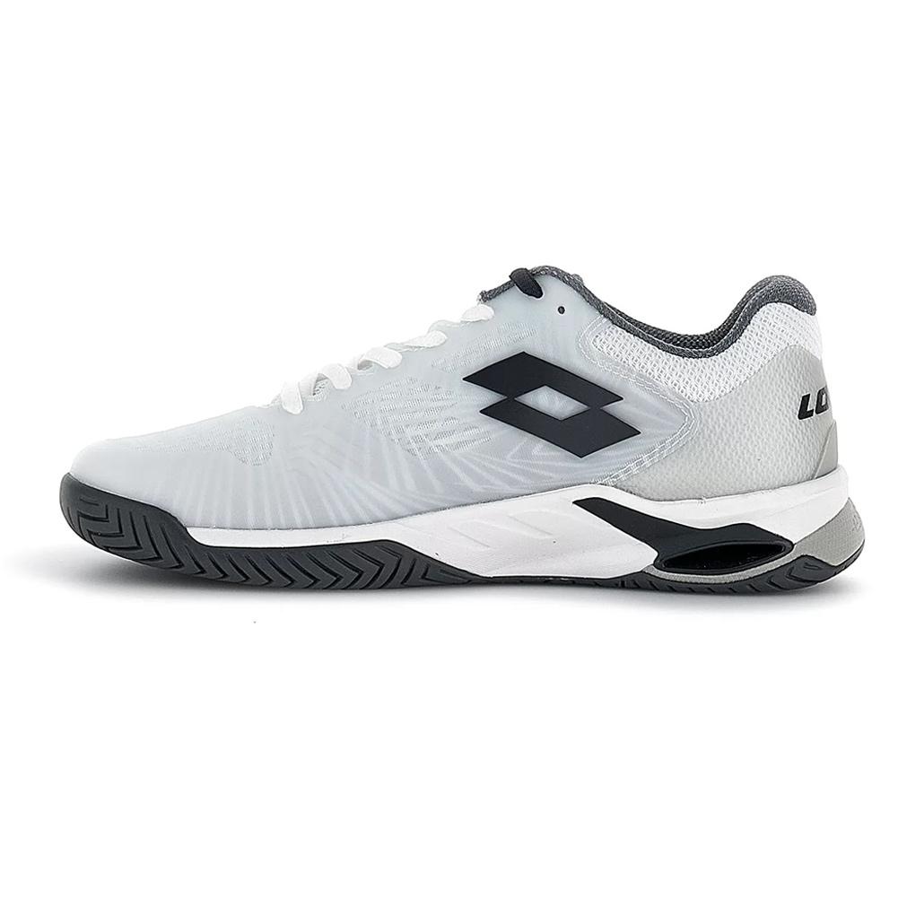 Men`s Mirage 100 Speed Tennis Shoes All White and Asphalt