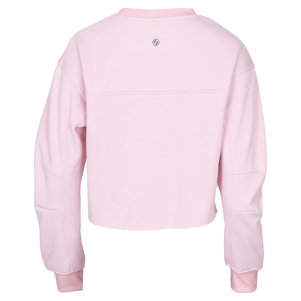 Women’s Cropped Tennis Sweatshirt Soft Pink