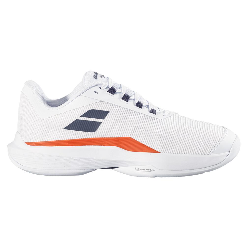 Men’s Jet Tere 2 All Court Tennis Shoes White and Strike Red