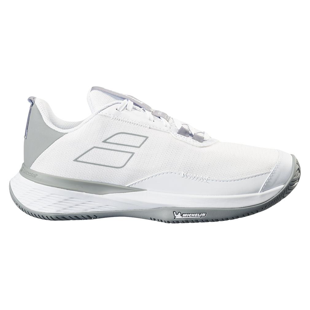 Women’s SFX Evo All Court Tennis Shoes White and Lunar Gray