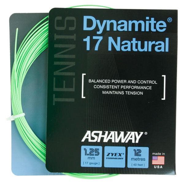 Dynamite 17 Natural Tennis String Optic Green