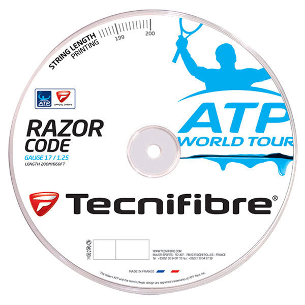 ATP Razor Code 1.25MM/17G Tennis String Reel Carbon