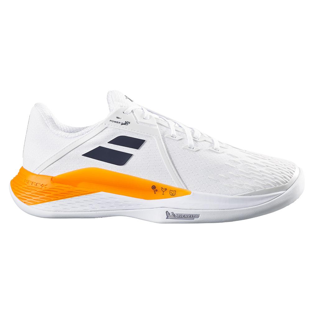 Men’s Benoit Paire Propulse Fury Limited Edition Tennis Shoes White and Orange