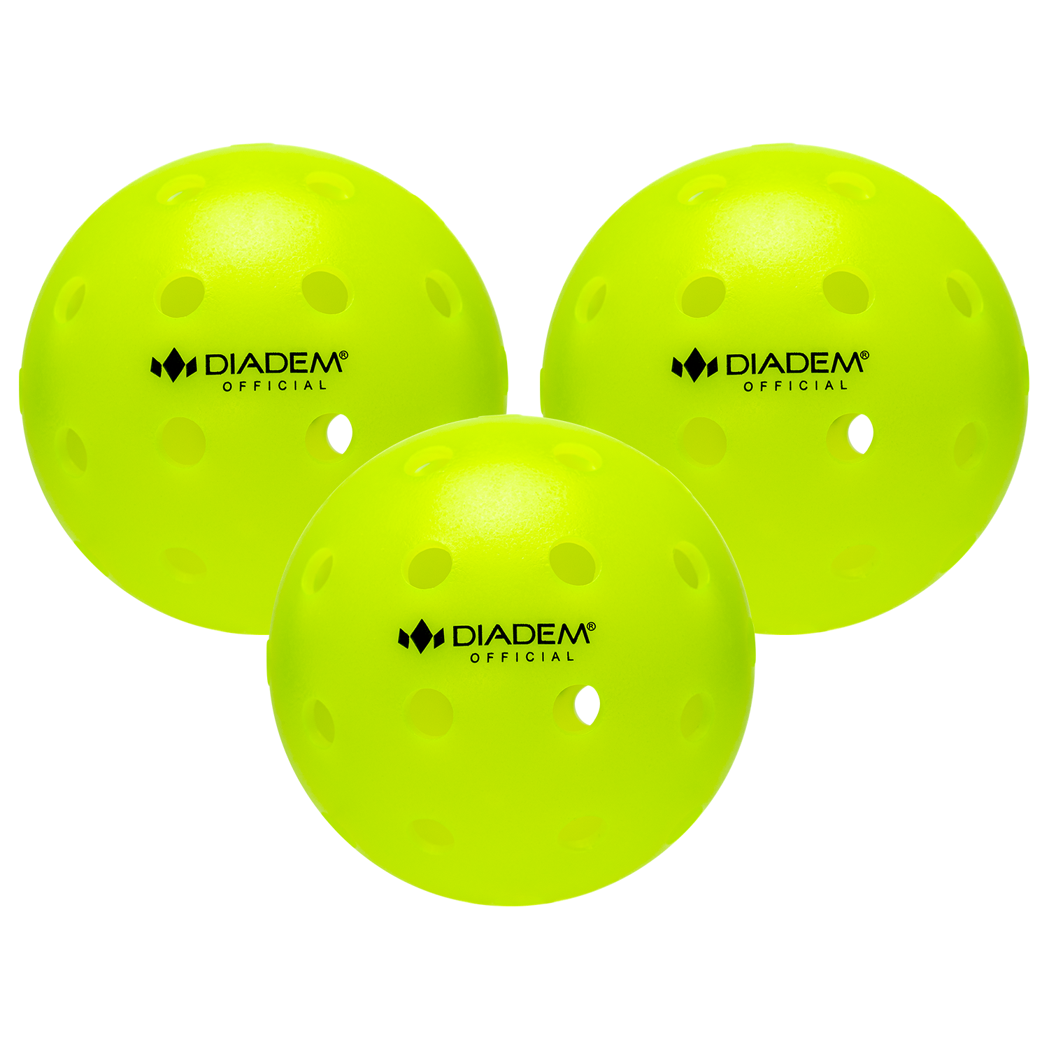 Power 3 Pack Pickleball Balls Neon