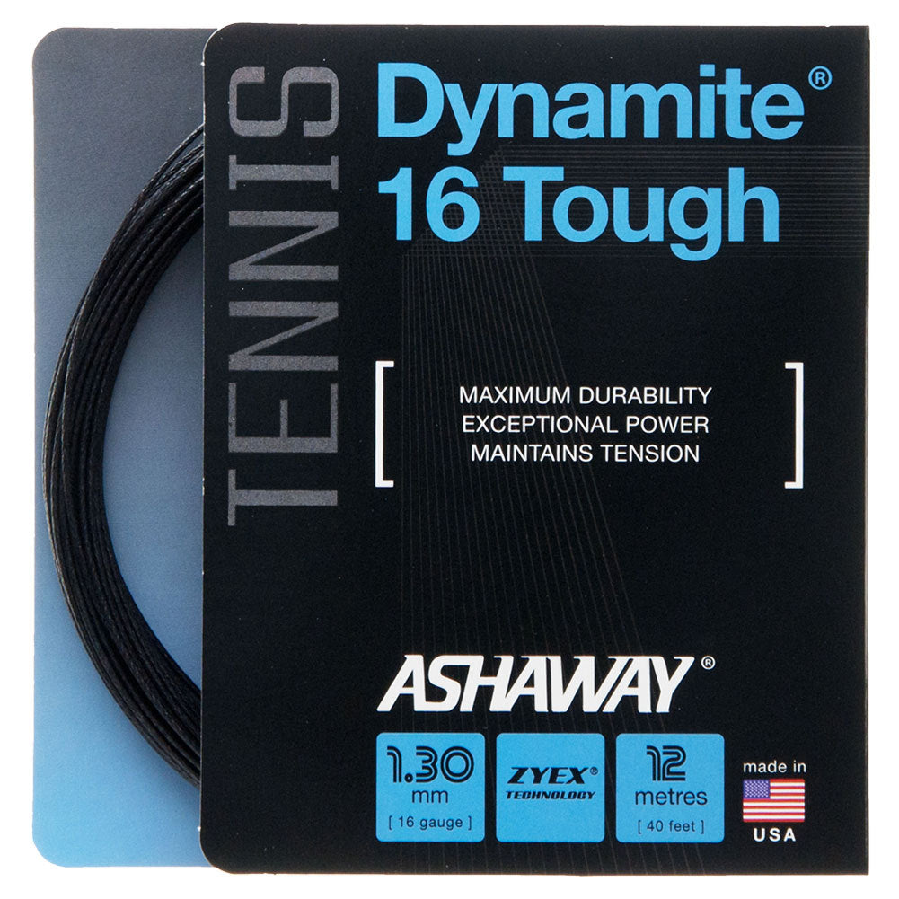 Dynamite 16G Tough Tennis String Black