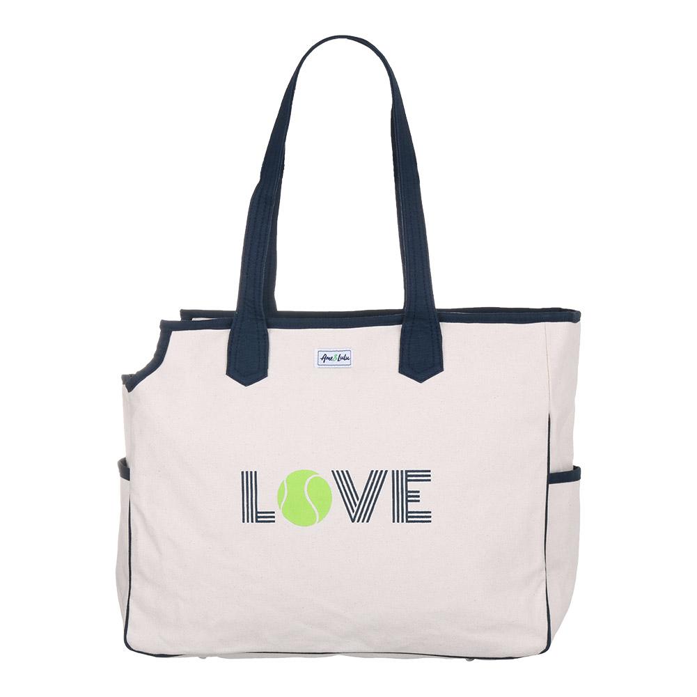 Women’s Love All Green Love Tennis Court Bag Cream