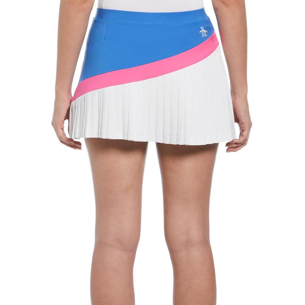 Women’s Asymetrical Coloblock Pleated Tennis Skort Nebulas