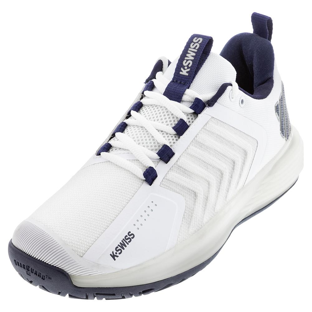 Men’s Ultrashot 3 Tennis Shoes White and Peacoat