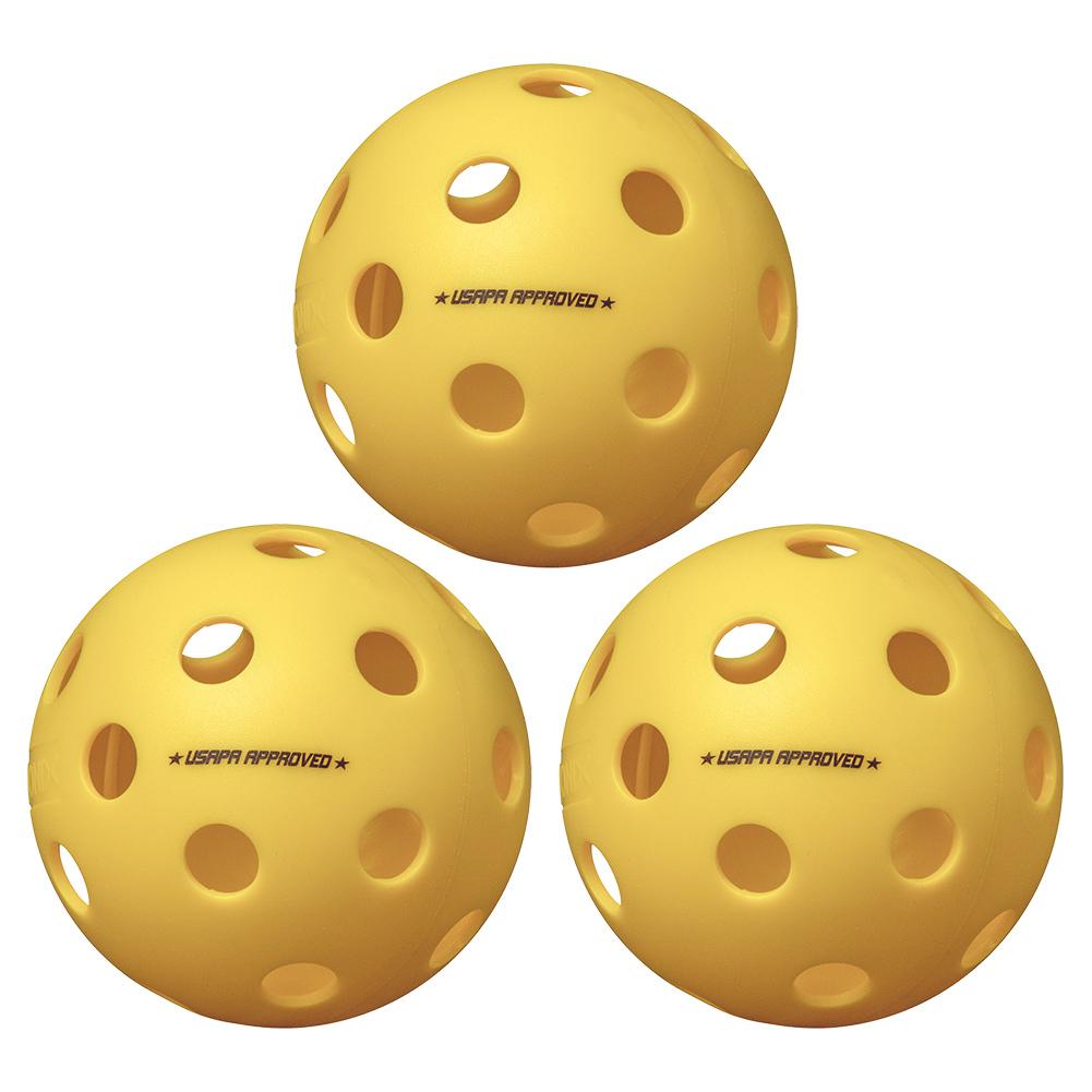 Fuse Indoor Pickleballs Yellow 3-Pack