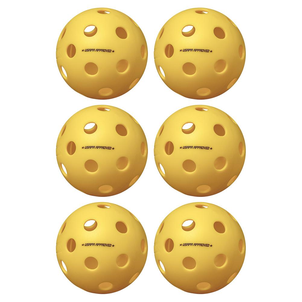 Fuse Indoor Pickleballs Yellow 6-Pack