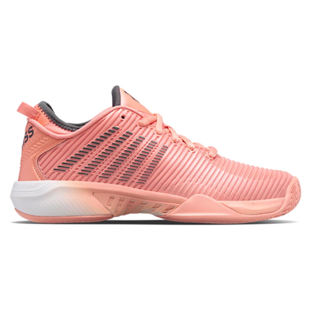 Women’s Hypercourt Supreme Tennis Shoes Peach Amber and White