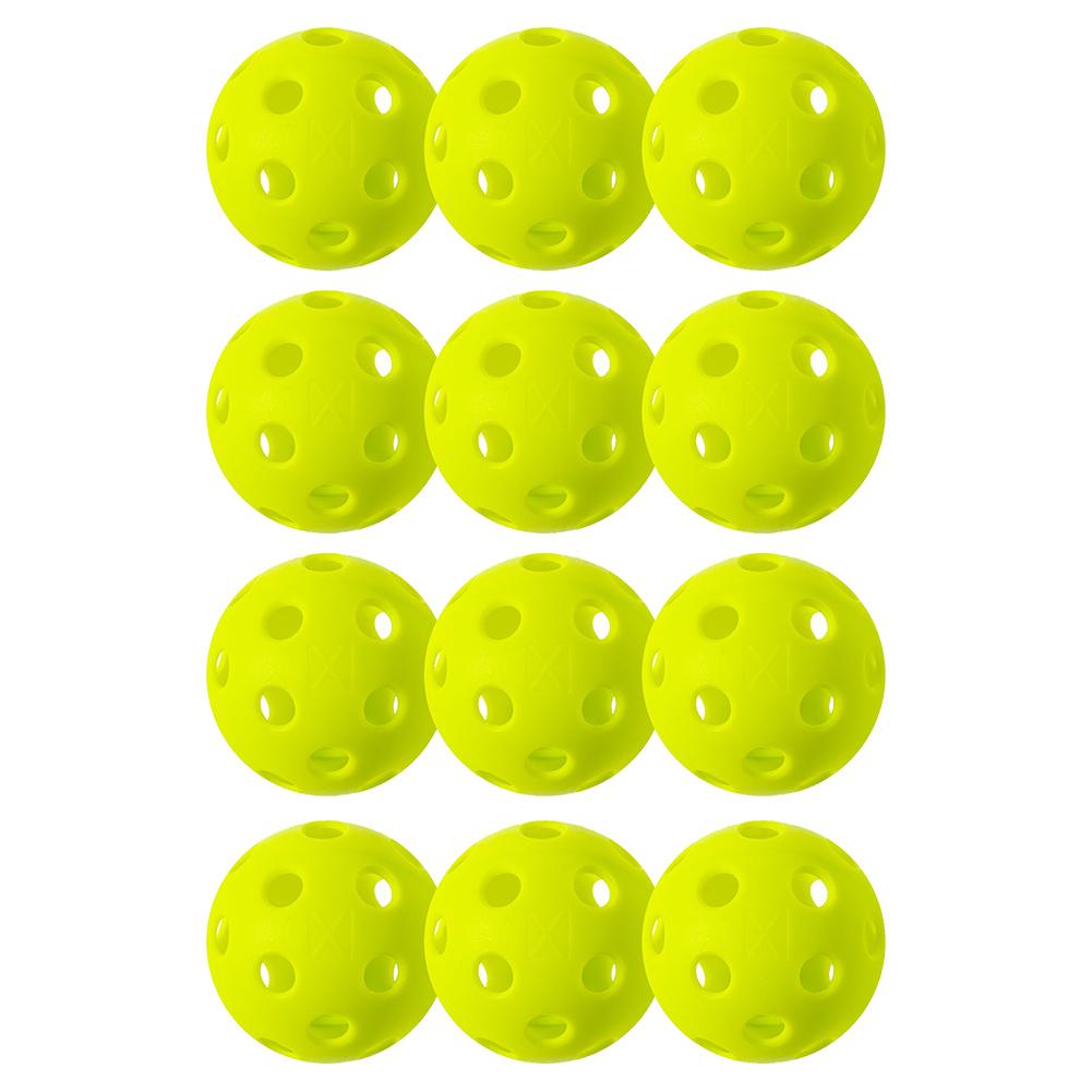 X-26 Indoor Pickleballs 12 Pack Lime Green