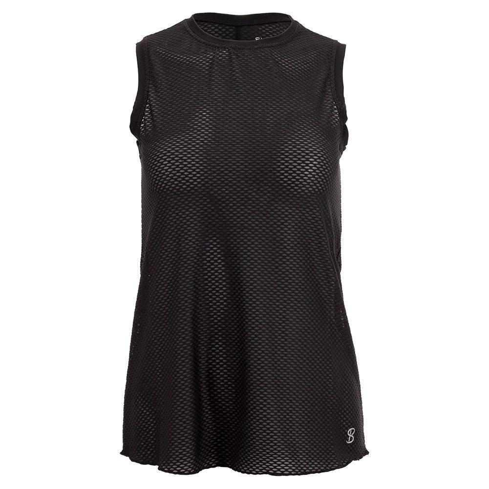 Women’s Sleeveless Tennis Top Black