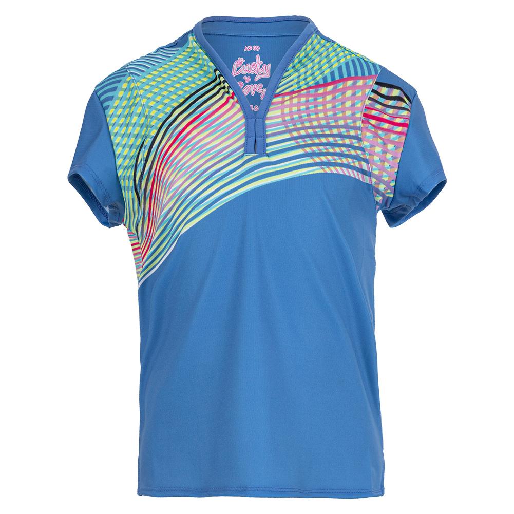 Girls’ Count On Me Short Sleeve Tennis Top Bluemarine