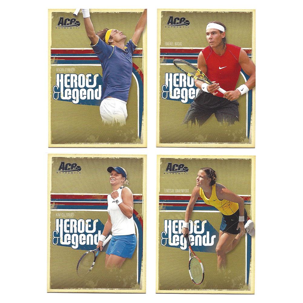 Heroes & Legends Tennis Trading Card Set