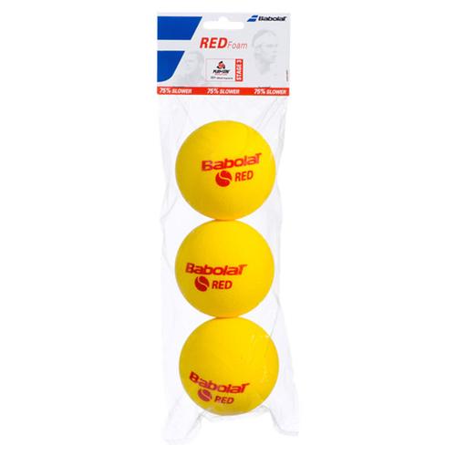 Play And Stay Red Foam 3 Pack Tennis Balls