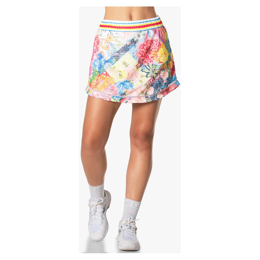 Women’s High Waist Flower On Tennis Skort Multicolor