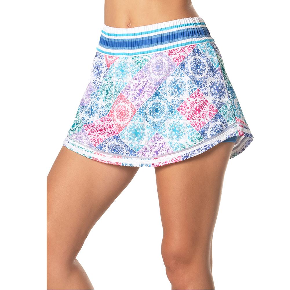 Women’s High Waist Lisbon Tennis Skort Multicolor