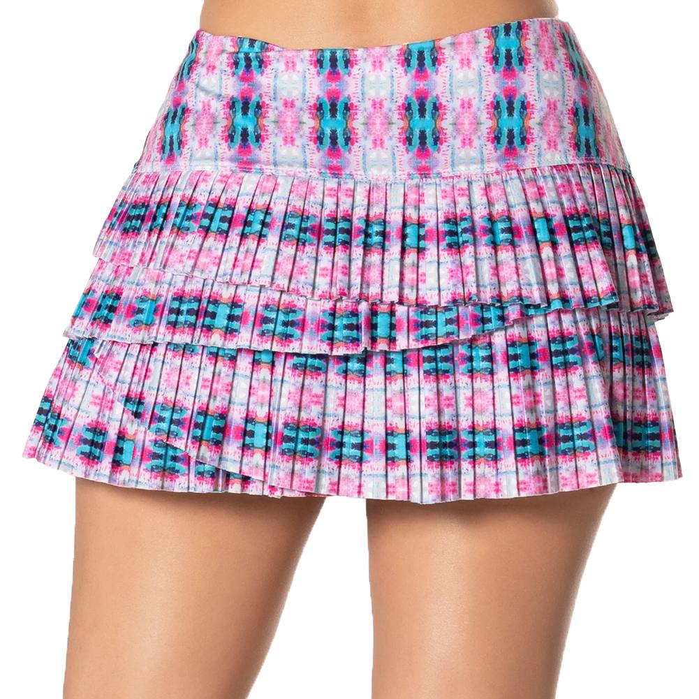 Women’s Siesta Pleated Scallop Tennis Skort Multicolor