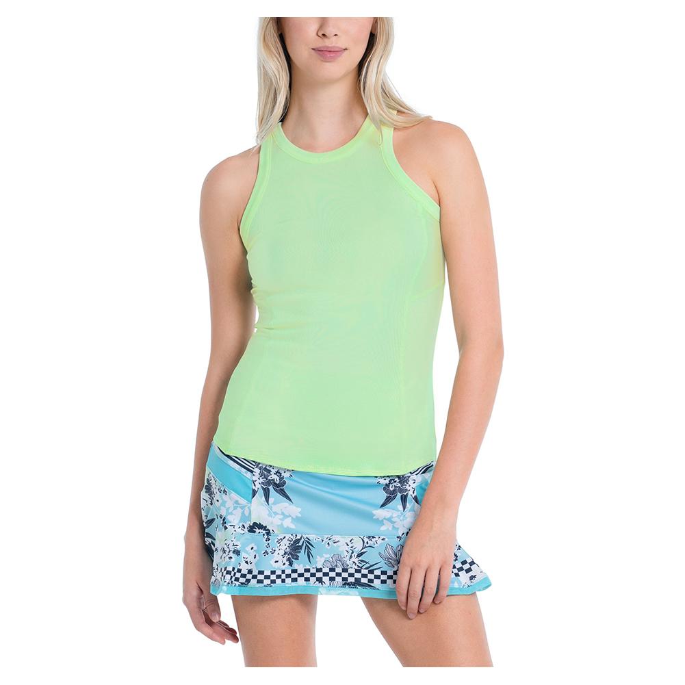 Women’s One Love Rib Tennis Tank Keylime