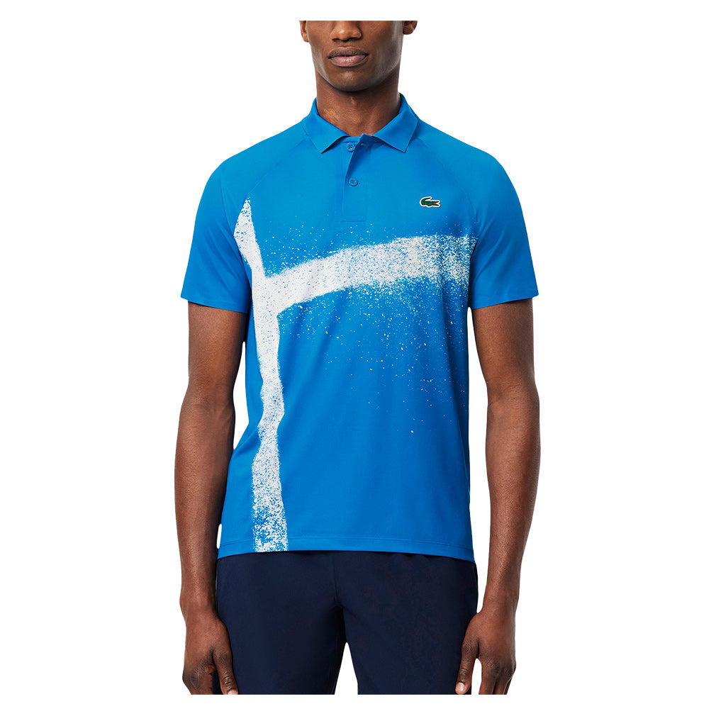 Men`s Novak Djokovic Light Stretch On Court Tennis Polo Grenandine