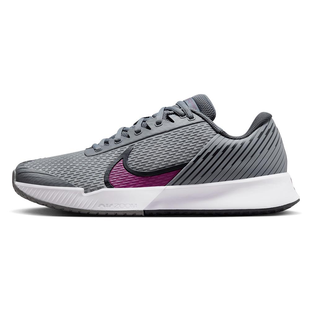 Mens Air Zoom Vapor Pro 2 Tennis Shoes Smoke Grey and Sangria