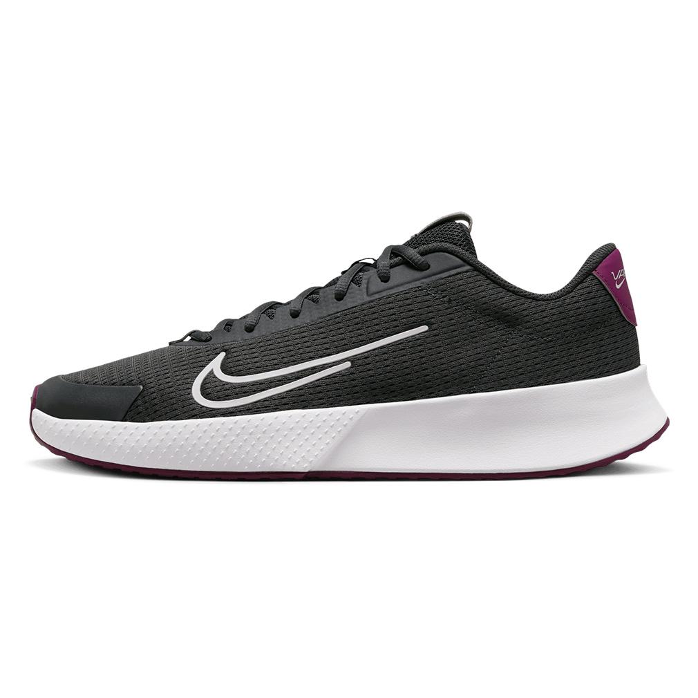 Mens Vapor Lite 2 Tennis Shoes Dark Smoke Grey and Sangria