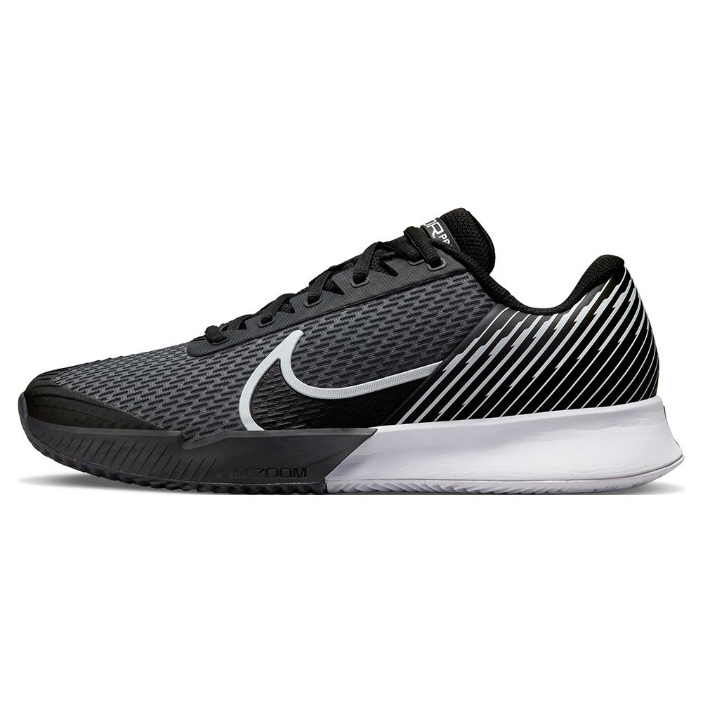 Men’s Air Zoom Vapor Pro 2 Clay Tennis Shoes Black and White