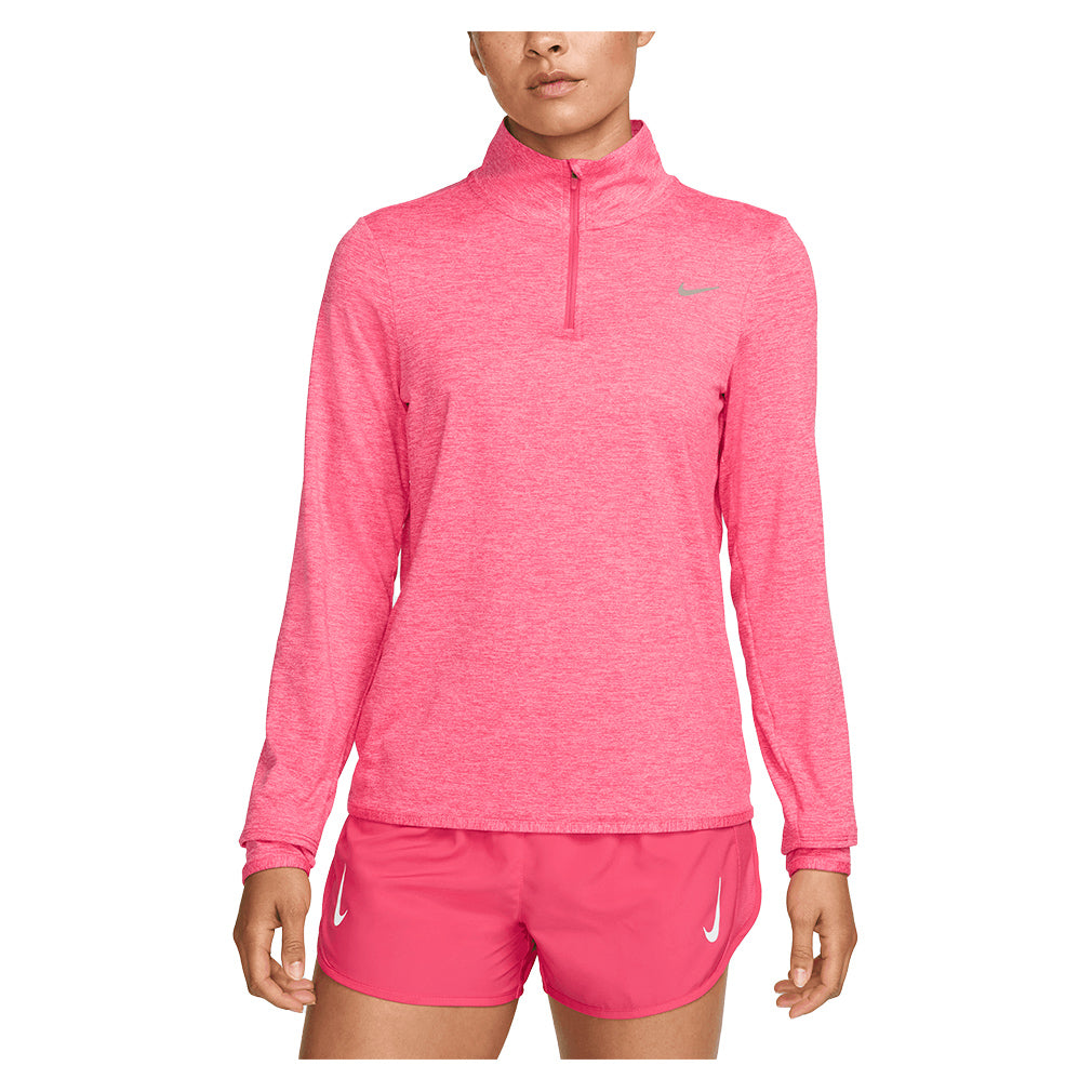 Womens Dri-Fit Swift Element UV 1/4 Zip Running Top