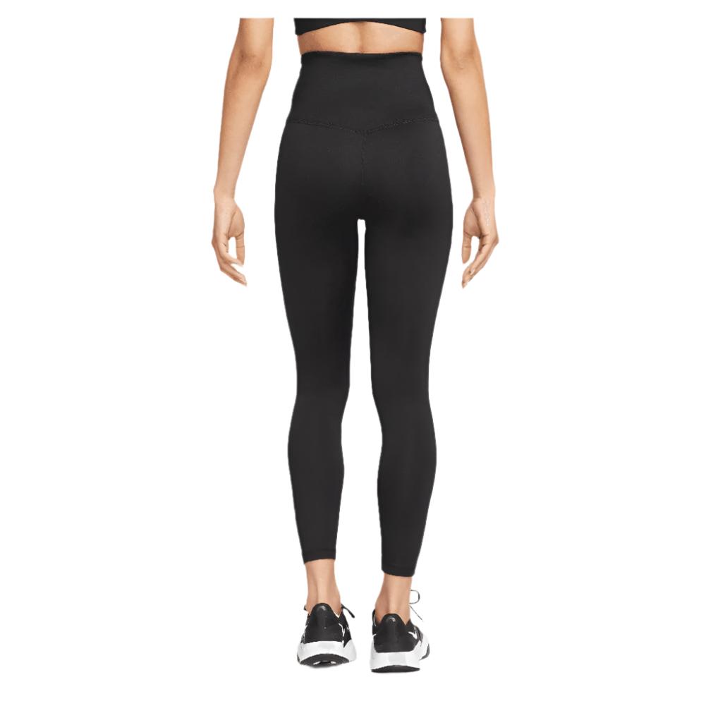 Women`s Therma-FIT One High-Waisted 7/8 Leggings Black and White