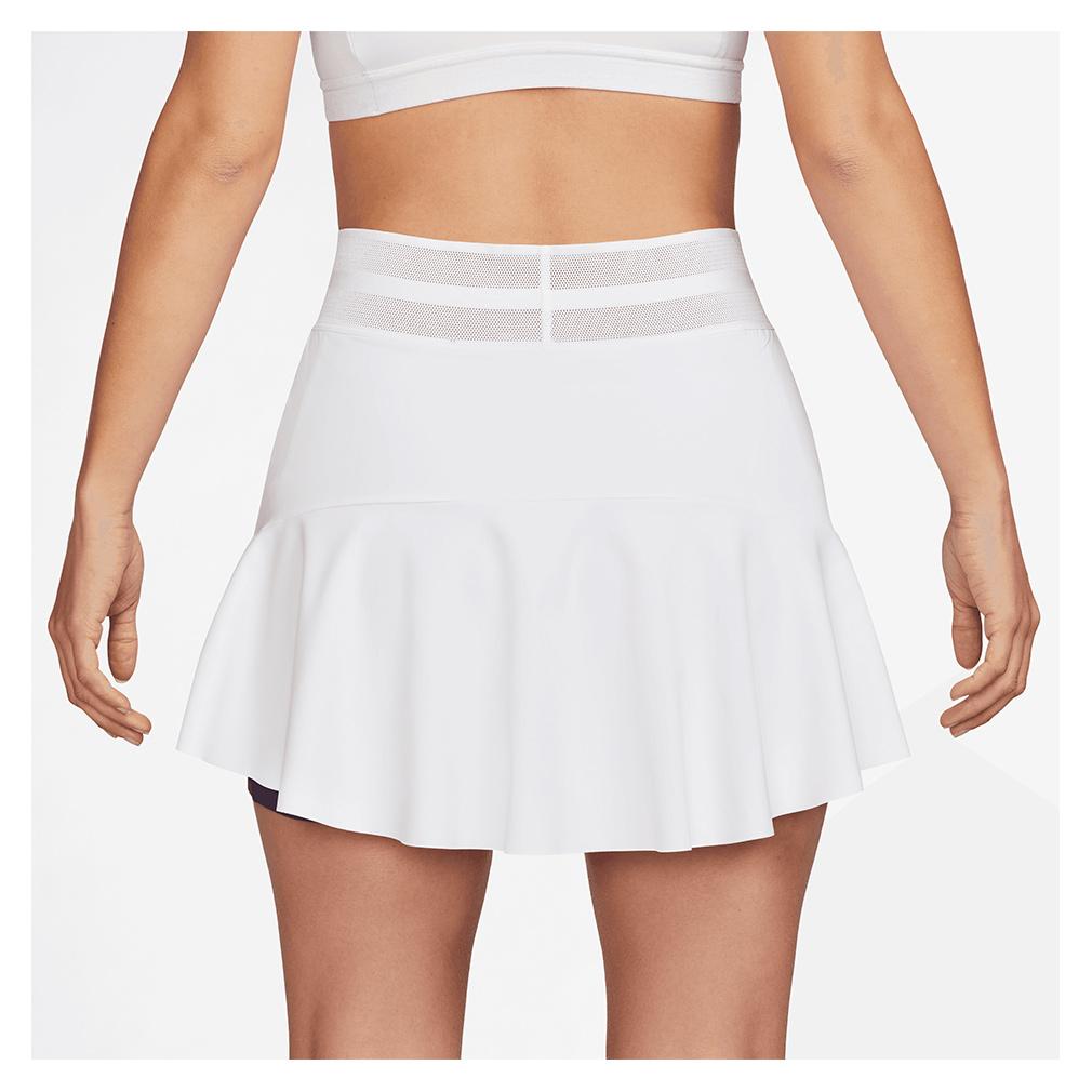 Women’s Slam Dri-Fit Tennis Skort White and Black